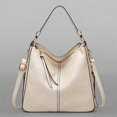 Cecile | Elegant leather shopping bag with large interior