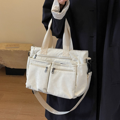 HAILEY - CORDUROY SHOULDER BAG