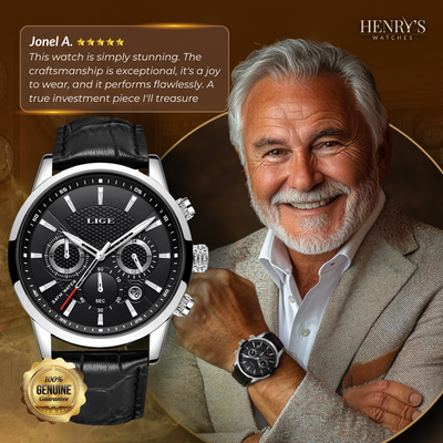 Fashionable Military Leather Watch