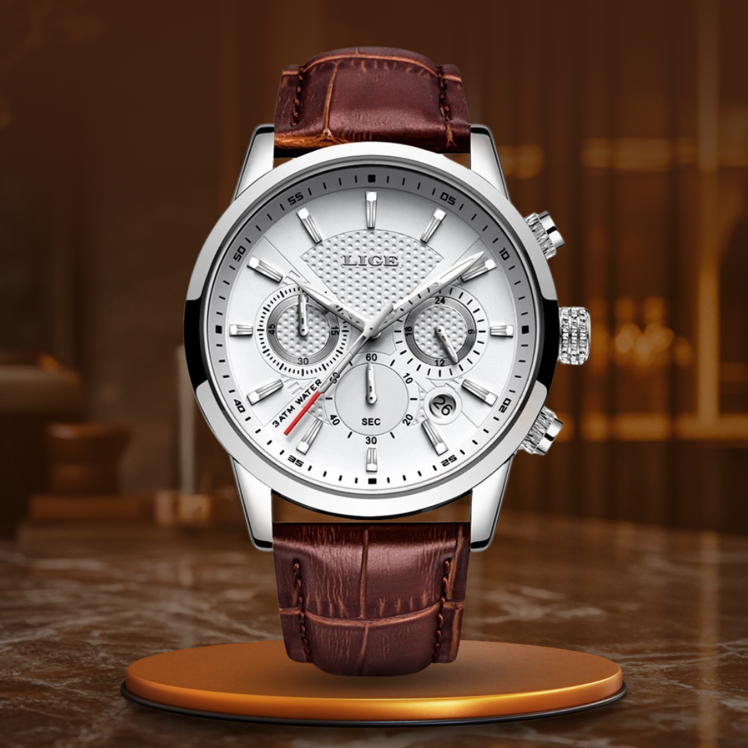 Fashionable Military Leather Watch
