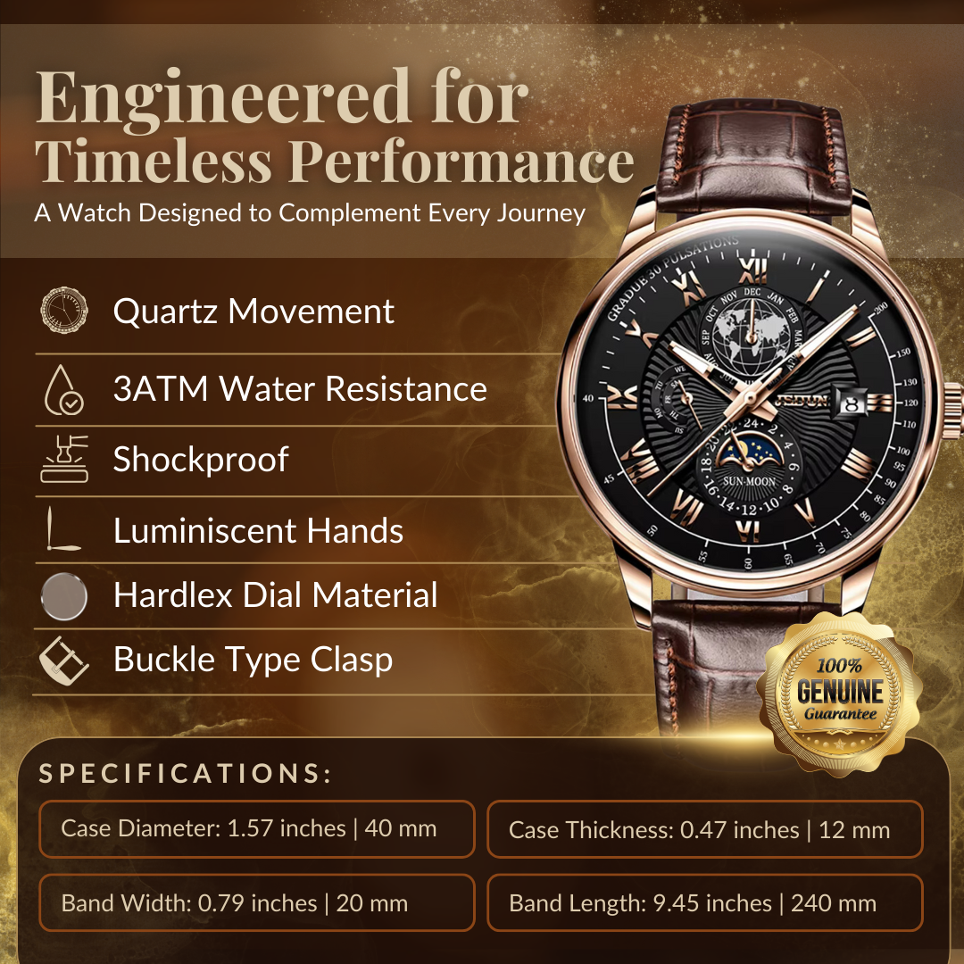 Fashionable Military Leather Watch