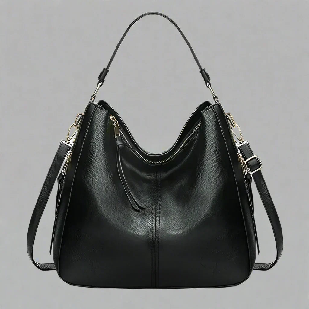 Cecile | Elegant leather shopping bag with large interior