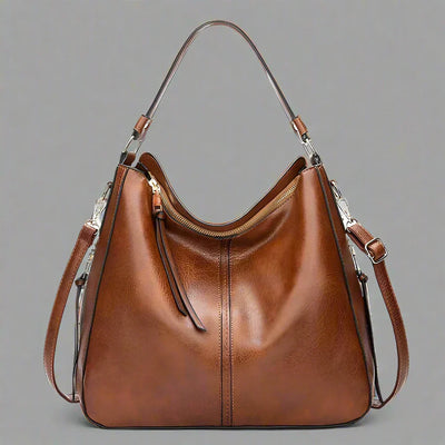 Cecile | Elegant leather shopping bag with large interior