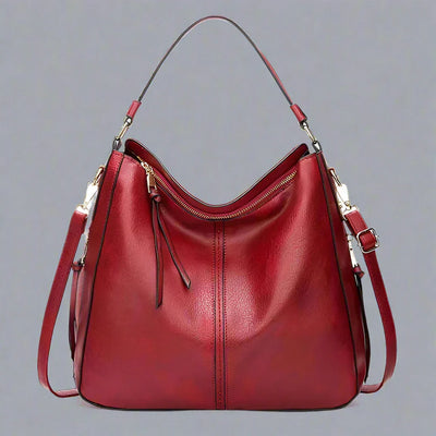 Cecile | Elegant leather shopping bag with large interior
